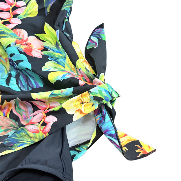 Maxine of Hollywood Full coverage tummy control one piece tropical swimwear one - Picture 5 of 8